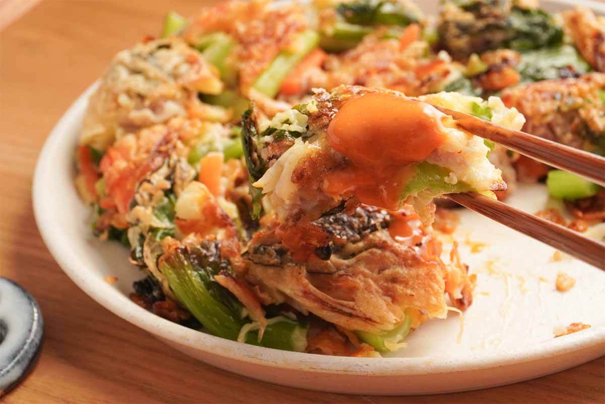 平野レミさん「残りやさいのさくさくチヂミ」