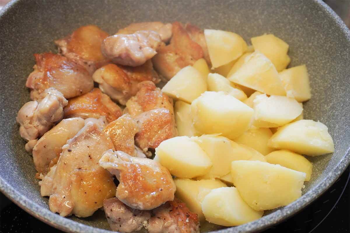 タサン志麻さん「カリカリじゃがいもと鶏のソテー」