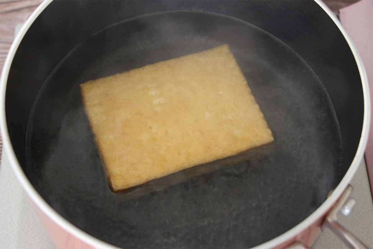 栗原はるみさん「厚揚げの甘辛煮」