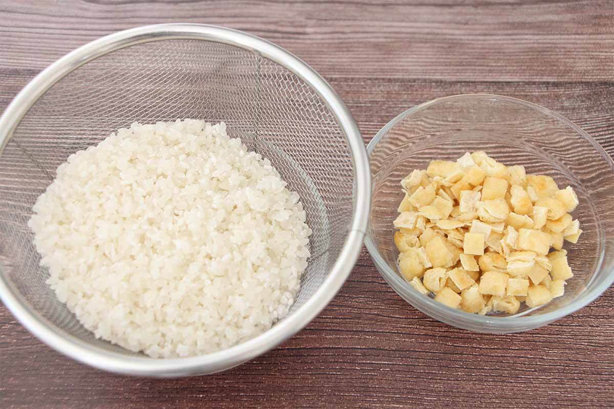 栗原はるみさん「枝豆と油揚げの炊き込みご飯」