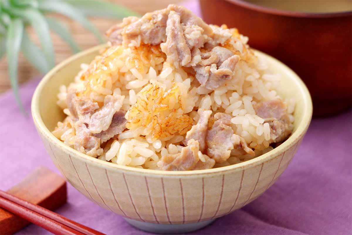 栗原はるみさん「豚しょうがの炊き込みご飯」