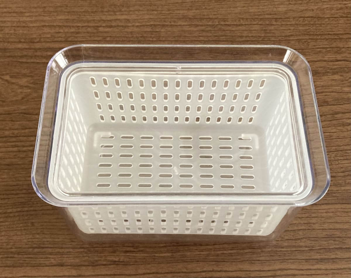 10 Gourmet Biz-グルメビズ- 3COINS「ザル付き保存容器」