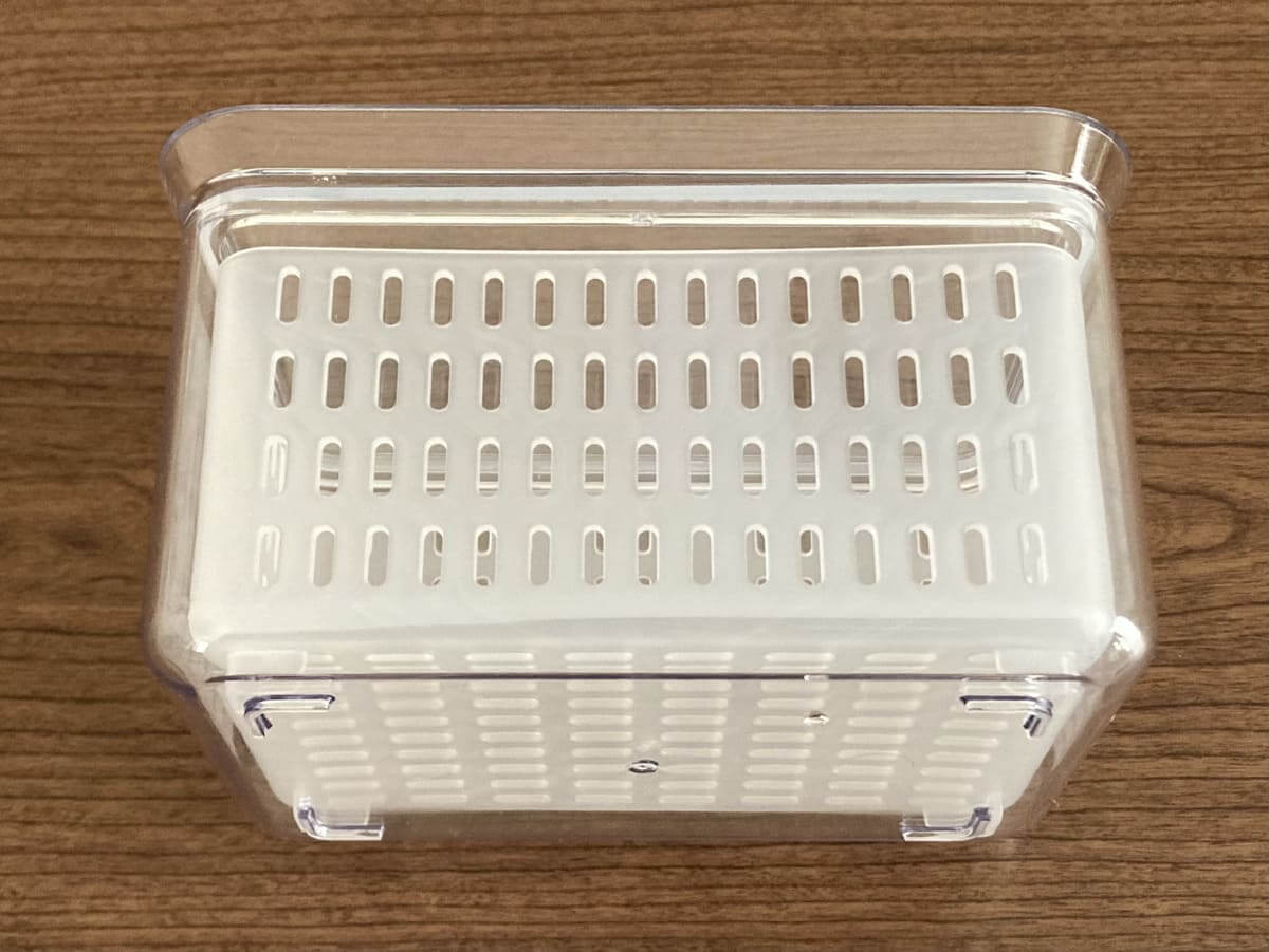 11 Gourmet Biz-グルメビズ- 3COINS「ザル付き保存容器」