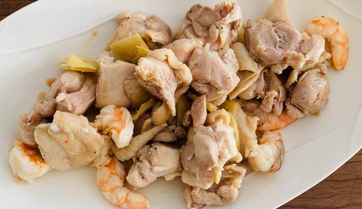 栗原はるみさん「干ししいたけと鶏肉の煮込み」