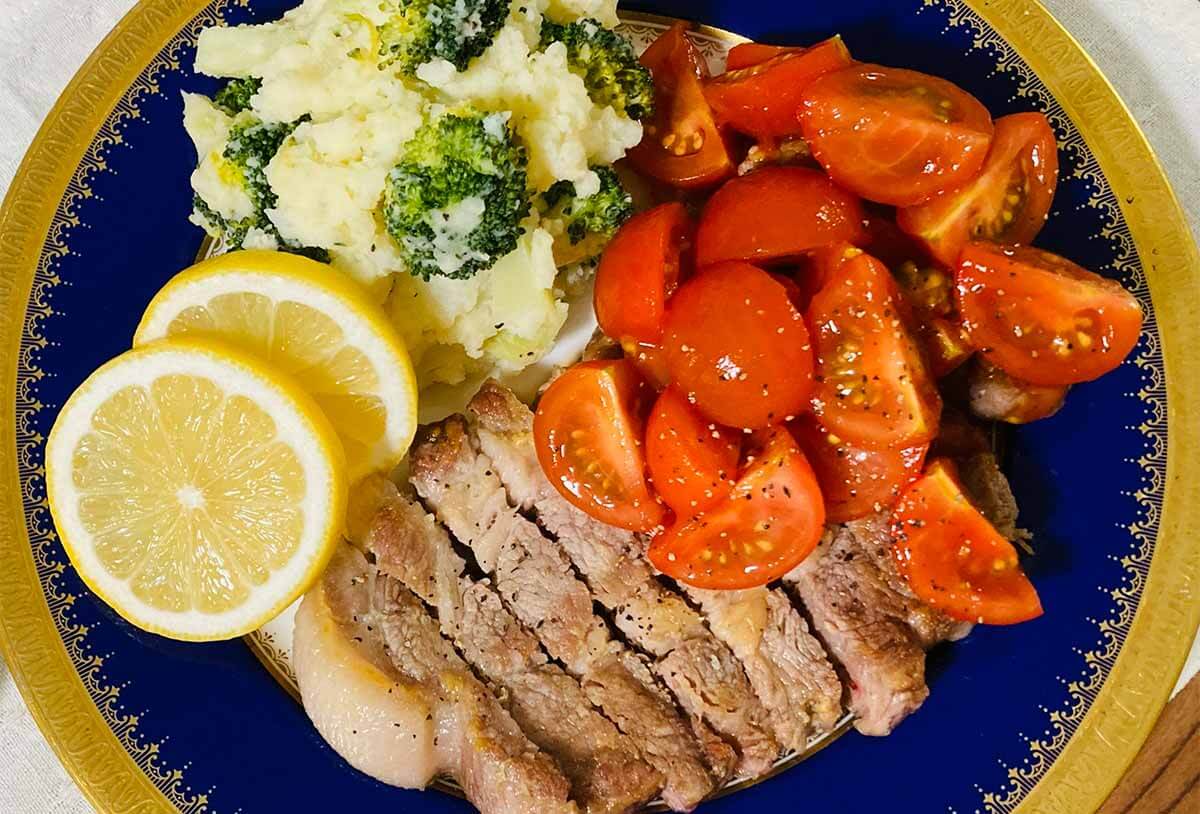 栗原はるみさんレシピ「塩豚のソテー マッシュポテト添え」