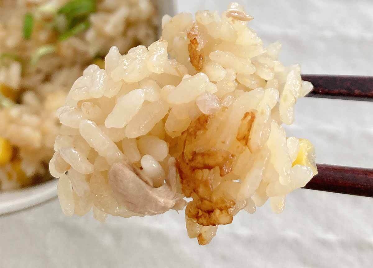山本ゆりさん「たっぷりコーンとツナの炊き込みご飯」