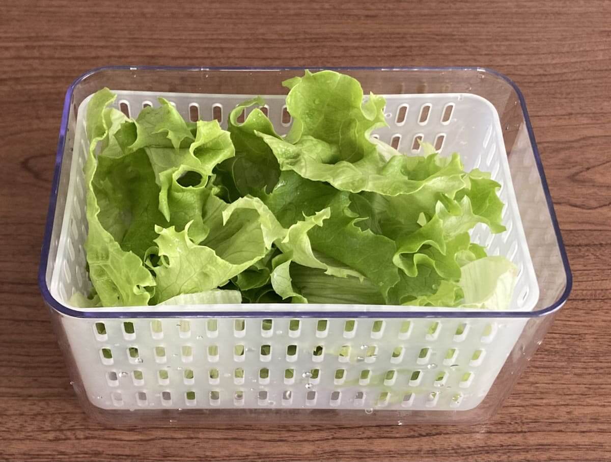 22 Gourmet Biz-グルメビズ- 3COINS「ザル付き保存容器」