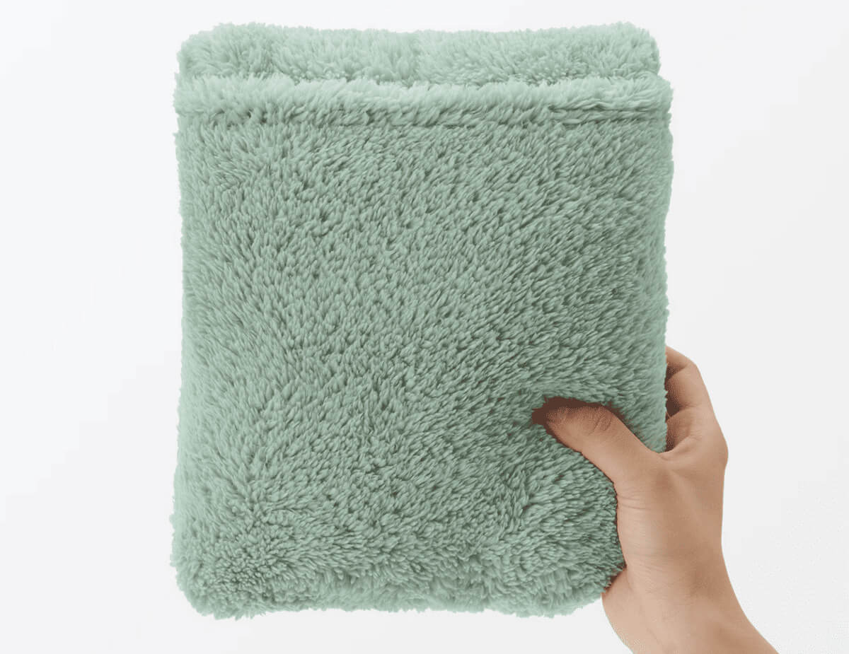 無印良品再生ポリエステル　ボア　ポケッタブル　マフラー