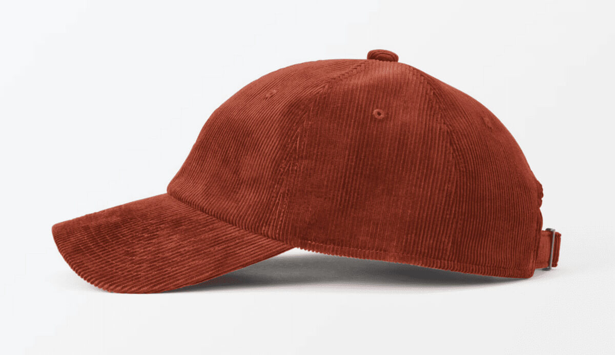 無印良品木の実から作ったカポック混コーデュロイ　キャップ