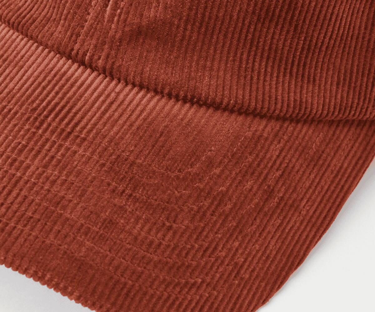 無印良品木の実から作ったカポック混コーデュロイ　キャップ