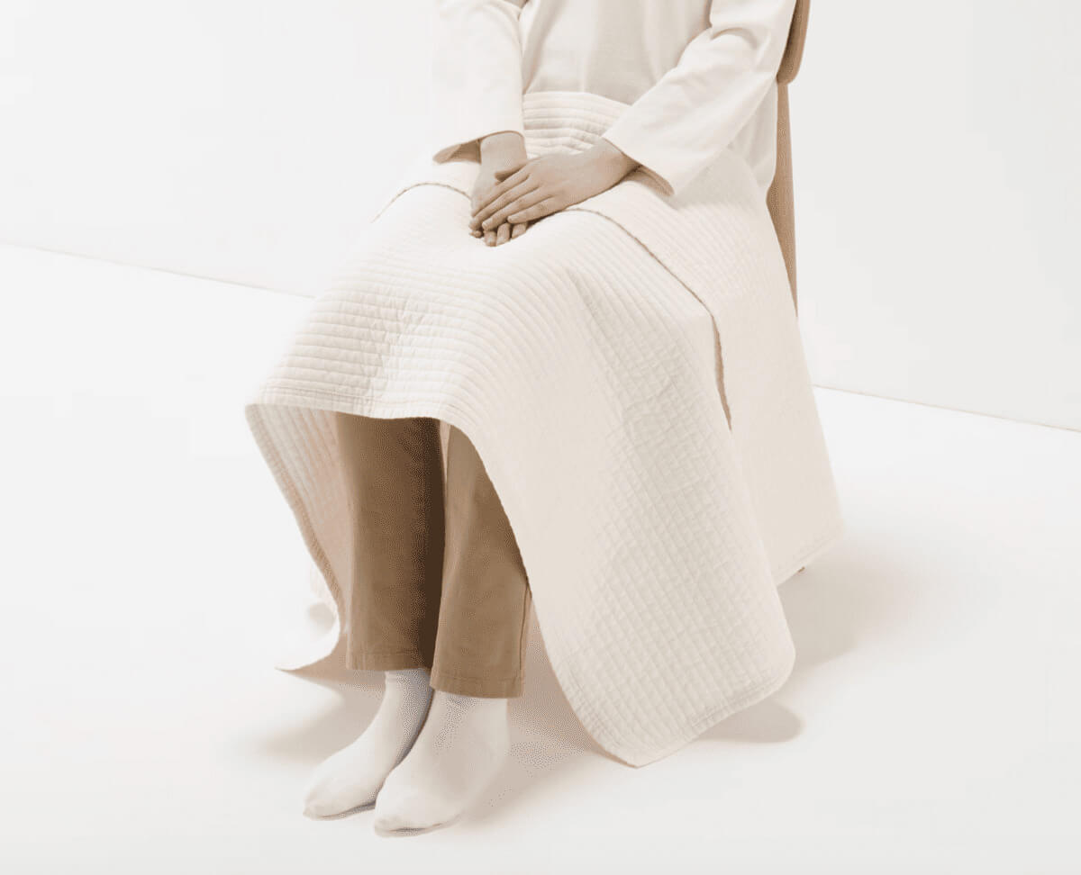 無印良品綿キルティングひざ掛け