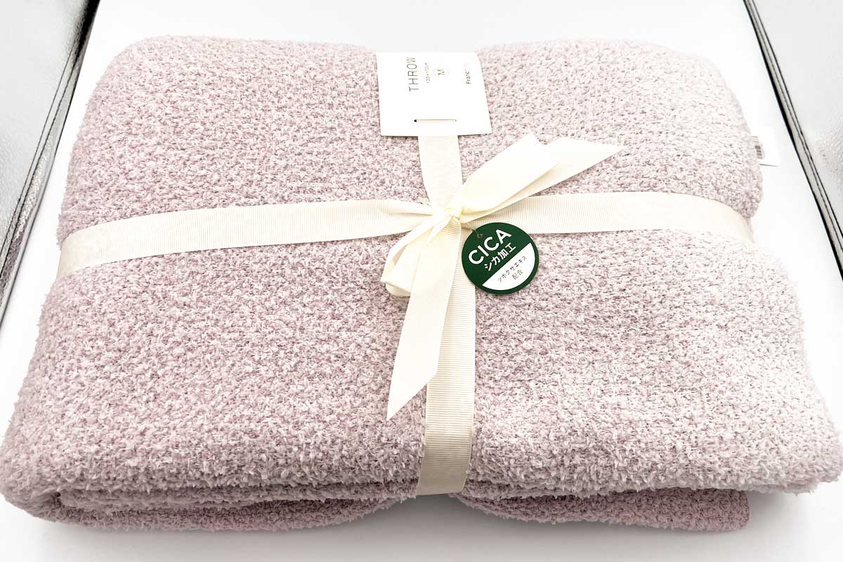 フランフランCICA加工 グラデーション スロー（ひざ掛け） 1700×1300 ピンク