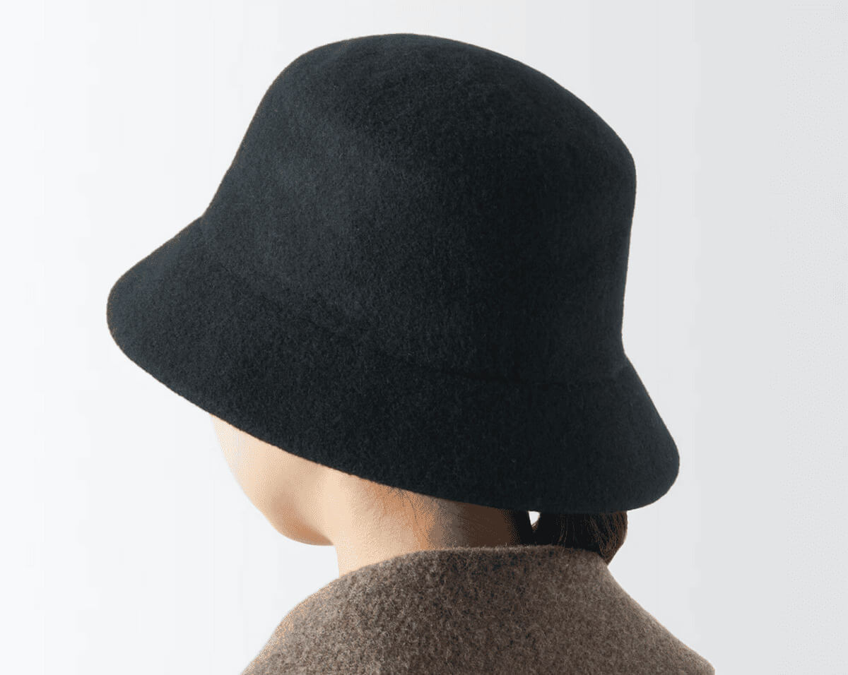 無印良品ウールメルトン　バケットハット
