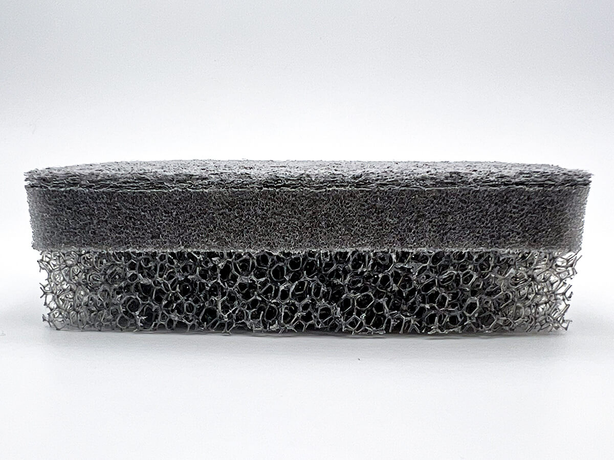 無印良品ウレタンフォーム三層スポンジ/グレー 3個入