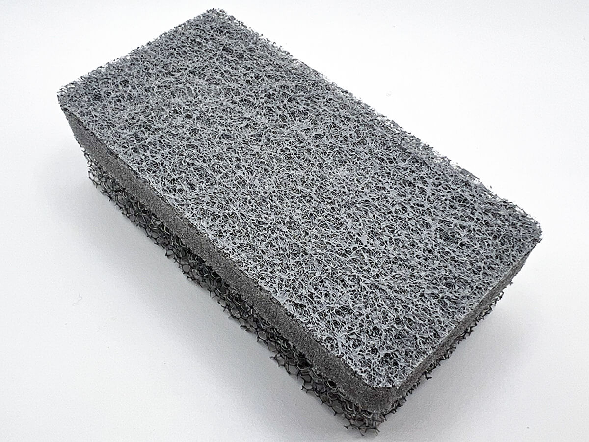 無印良品ウレタンフォーム三層スポンジ/グレー 3個入