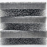 無印良品ウレタンフォーム三層スポンジ／グレー　３個入