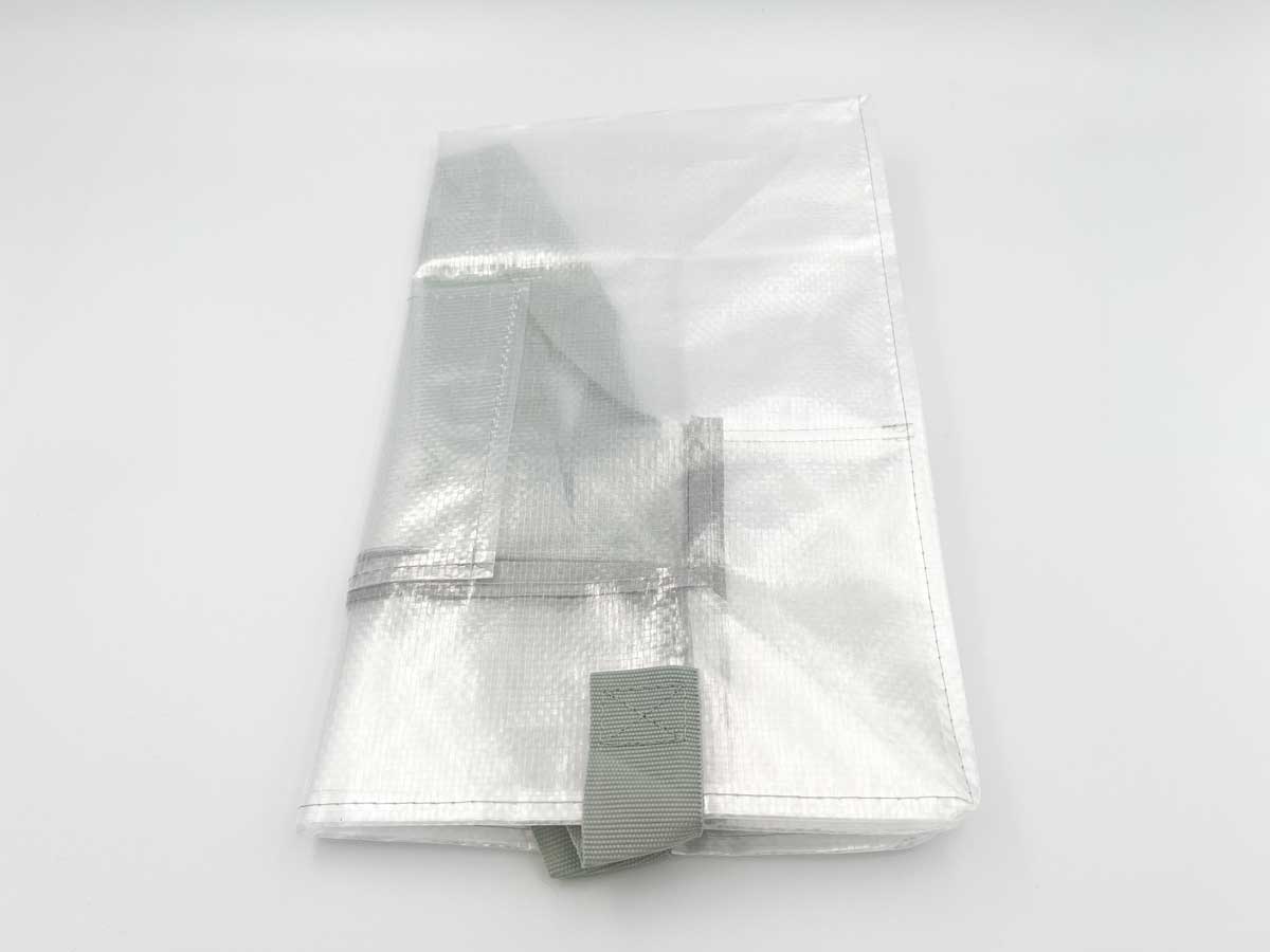 スリーコインズクリアボックスバッグ：L／クリア収納シリーズ