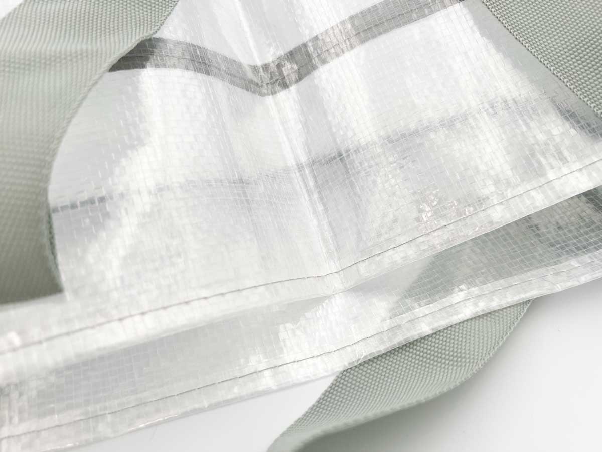 スリーコインズクリアボックスバッグ：L／クリア収納シリーズ