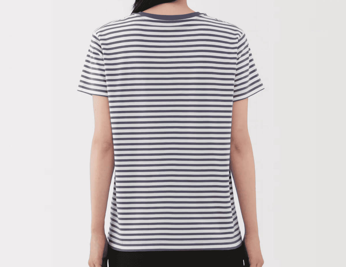 無印良品婦人 天竺編みクルーネック半袖Tシャツ