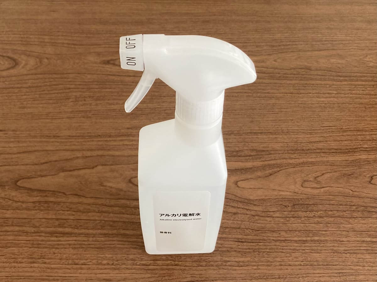 無印良品「水からできたクリーナー　アルカリ電解水」