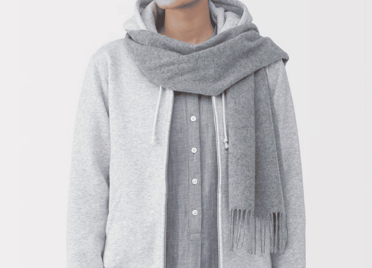 無印良品ふっくらウール マフラー