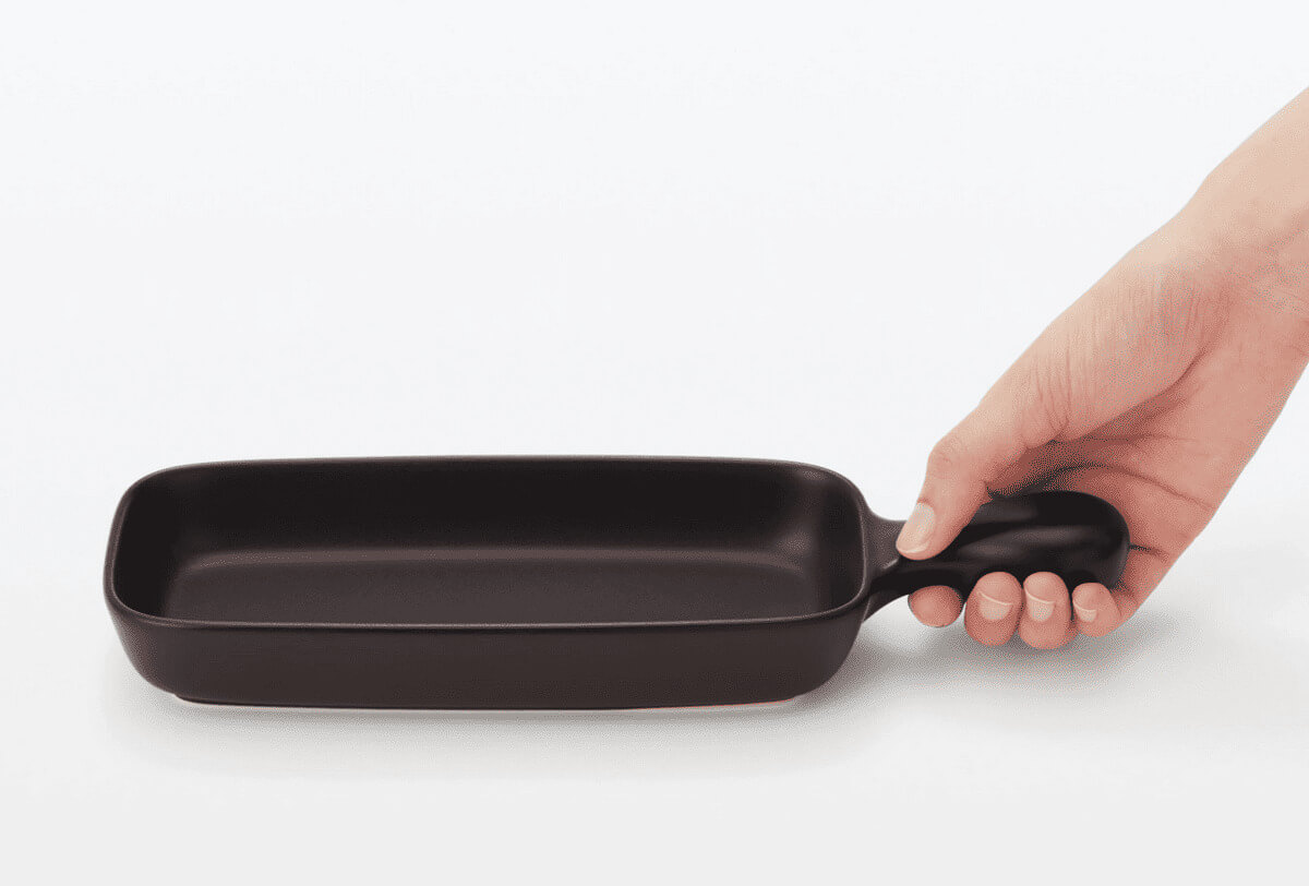 無印良品萬古焼　グリルプレート　ハーフ