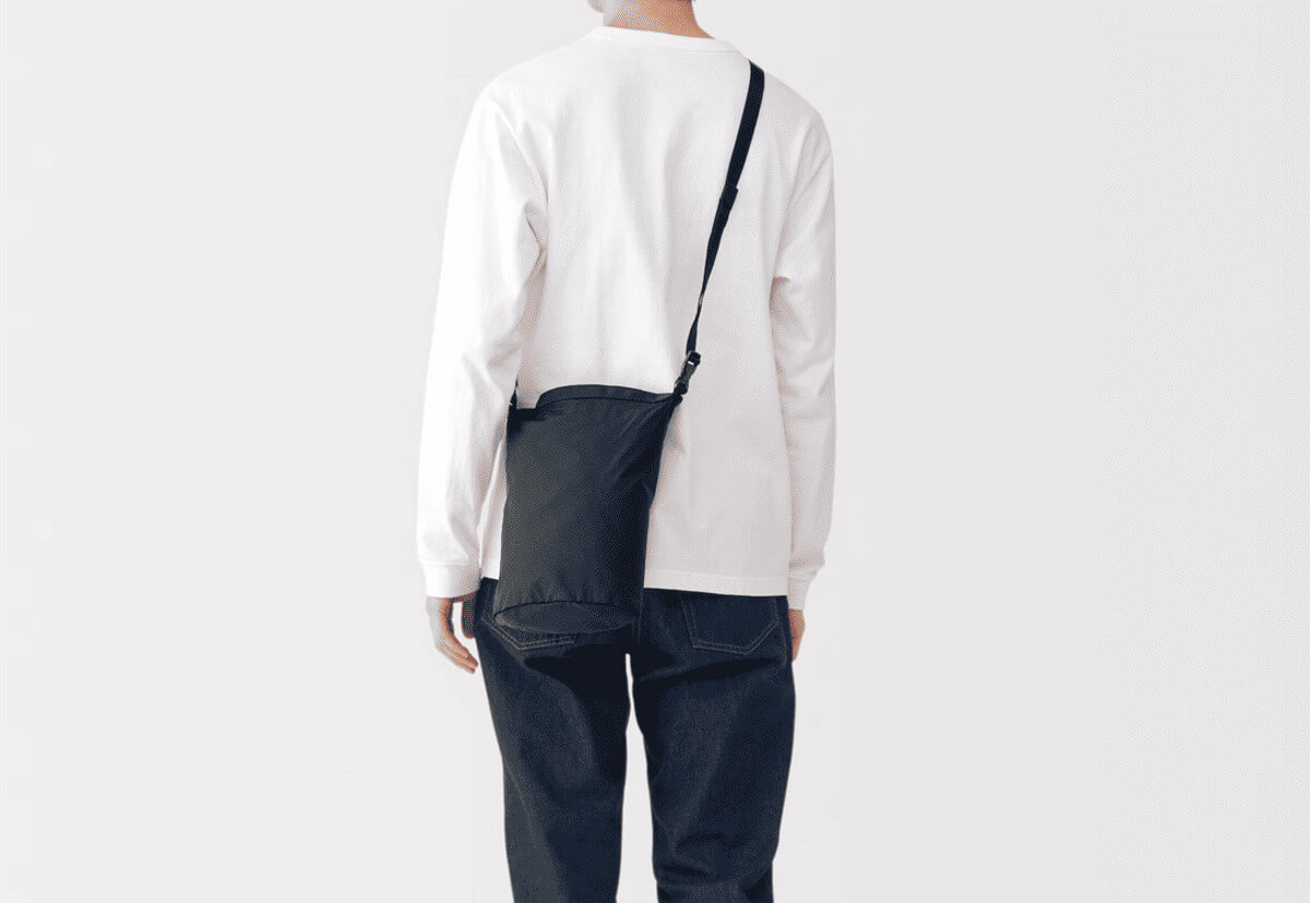 無印良品たためる　撥水手提にもなるショルダーバッグ（小）