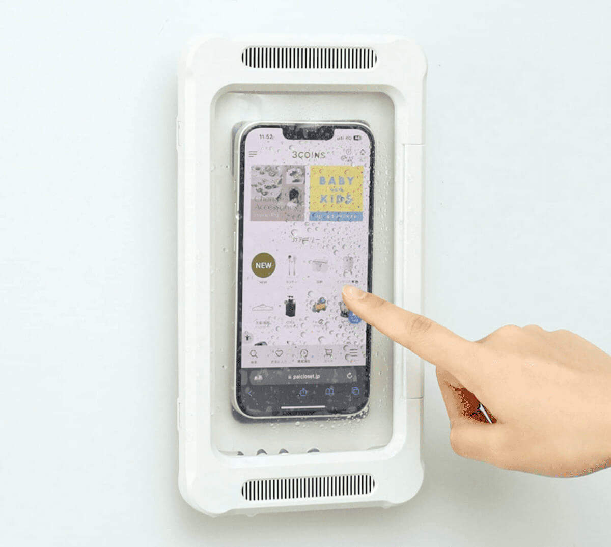 3COINS防滴スマホケースplus