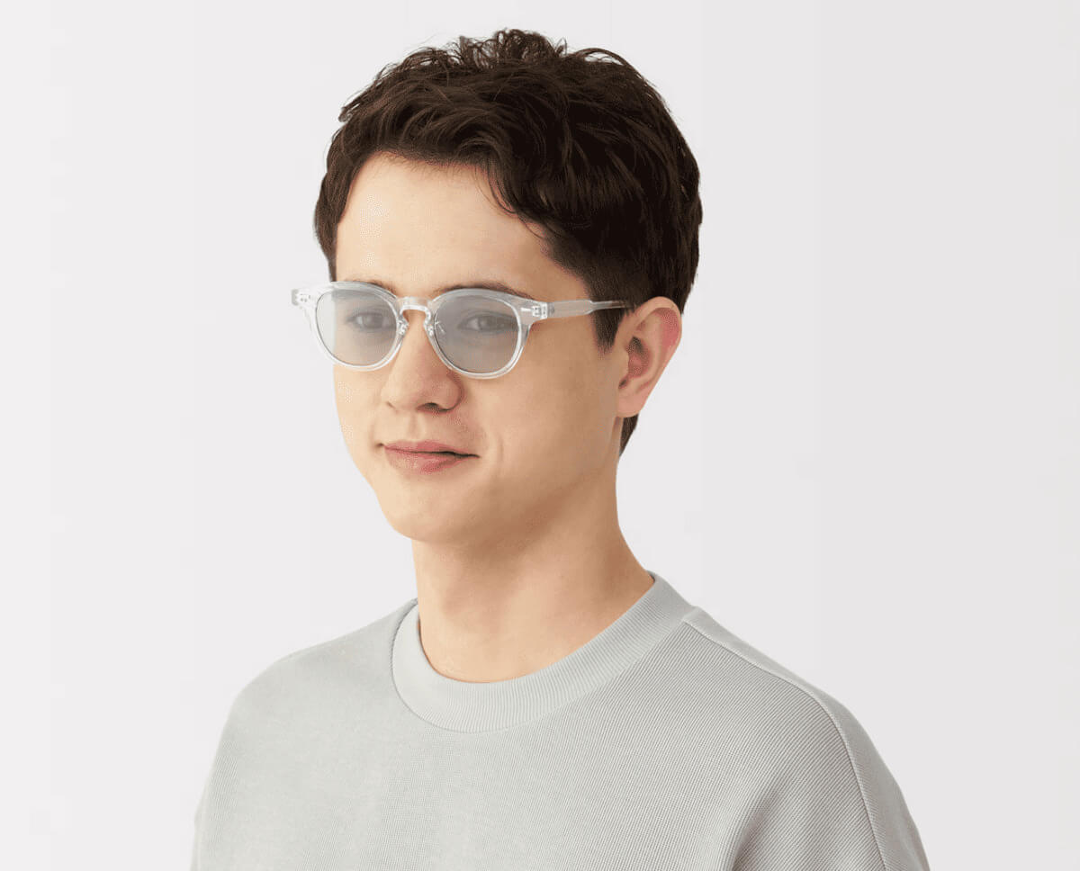 無印良品ＵＶ４００カット　ボストン型　サングラス