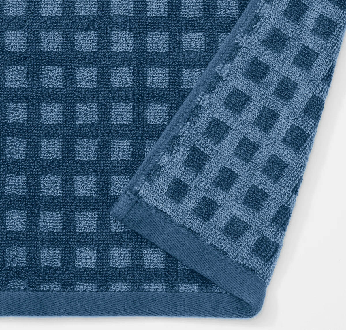 無印良品ふっくらパイルハンドタオルループ付き(柄)