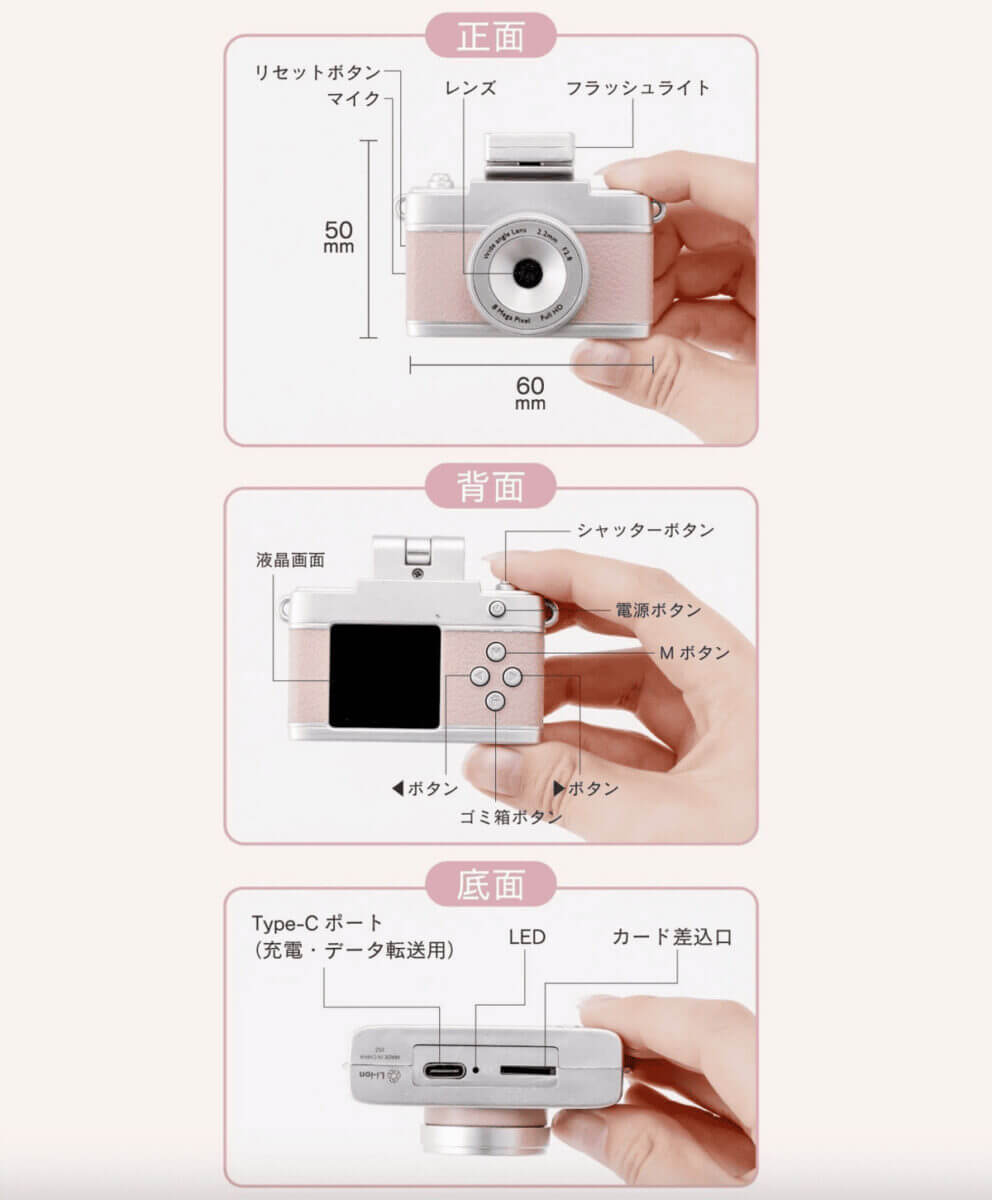 3COINSミニトイカメラ