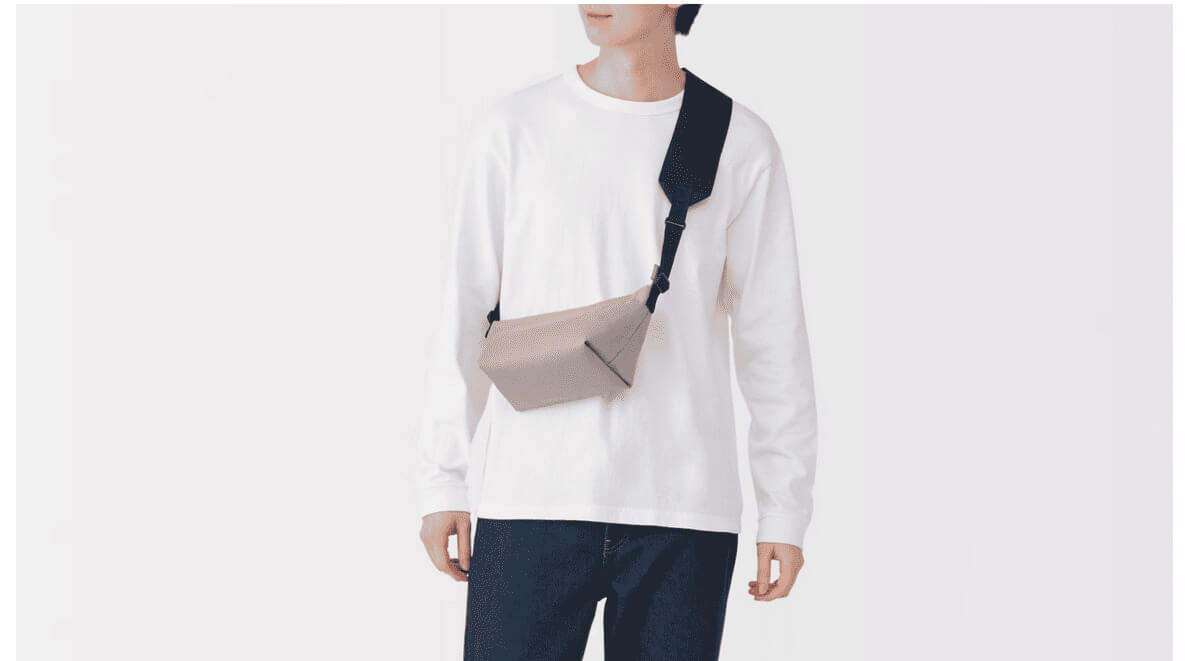 無印良品再生ポリエステル 太ベルトミニショルダーバッグ