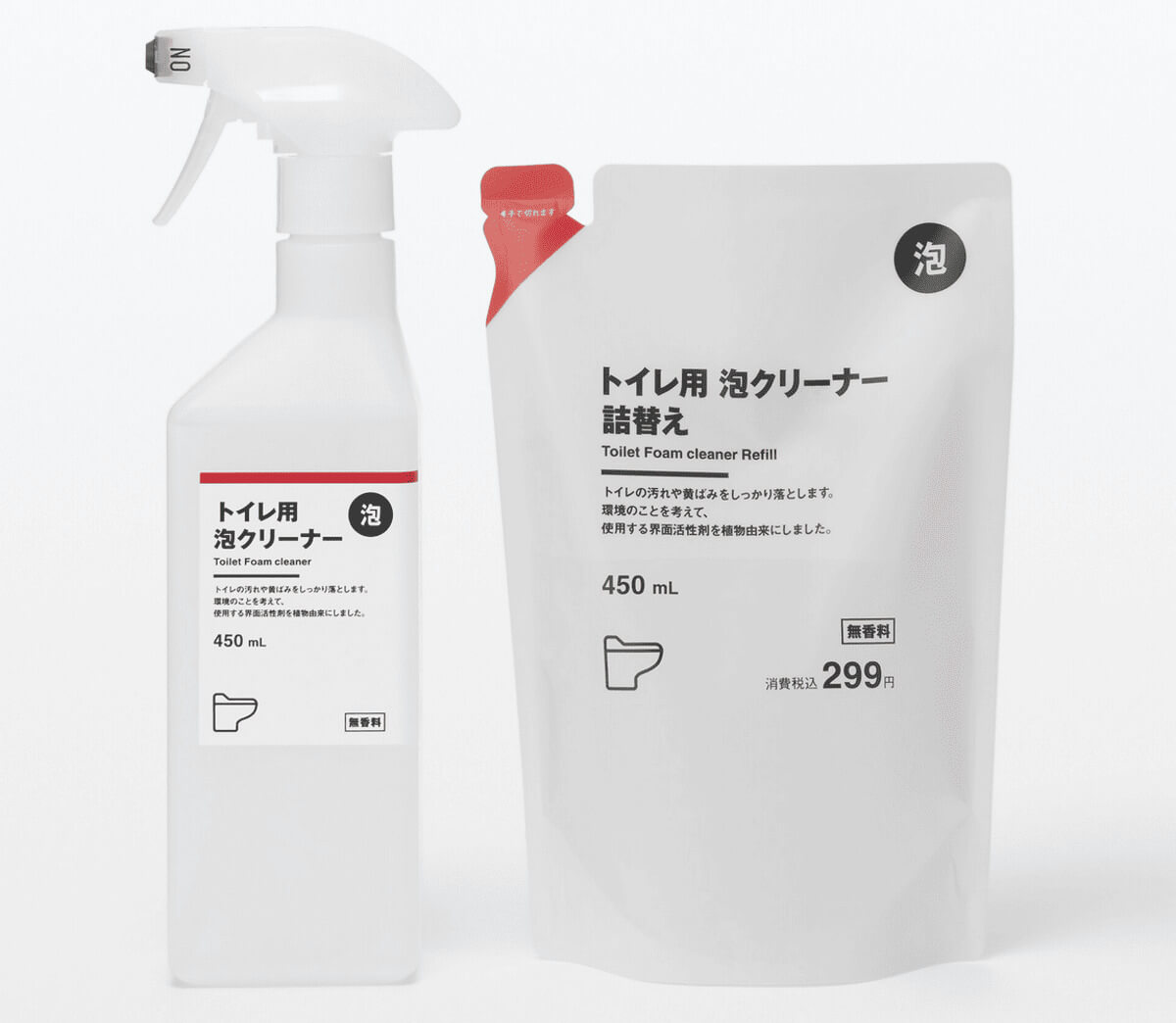 無印良品トイレ用　泡クリーナー　詰替え