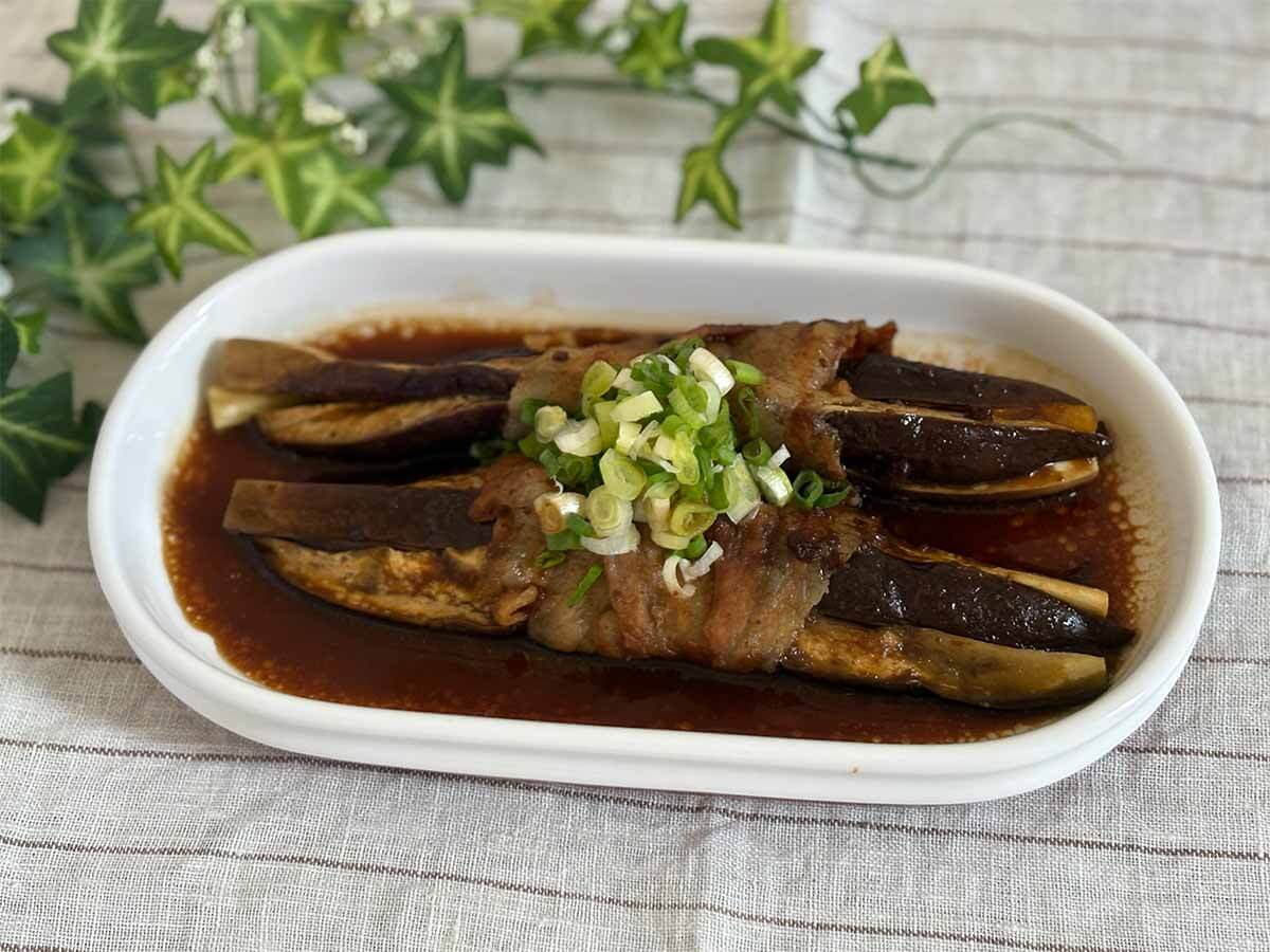 タサン志麻さん「なすと豚バラのレンジ蒸し」