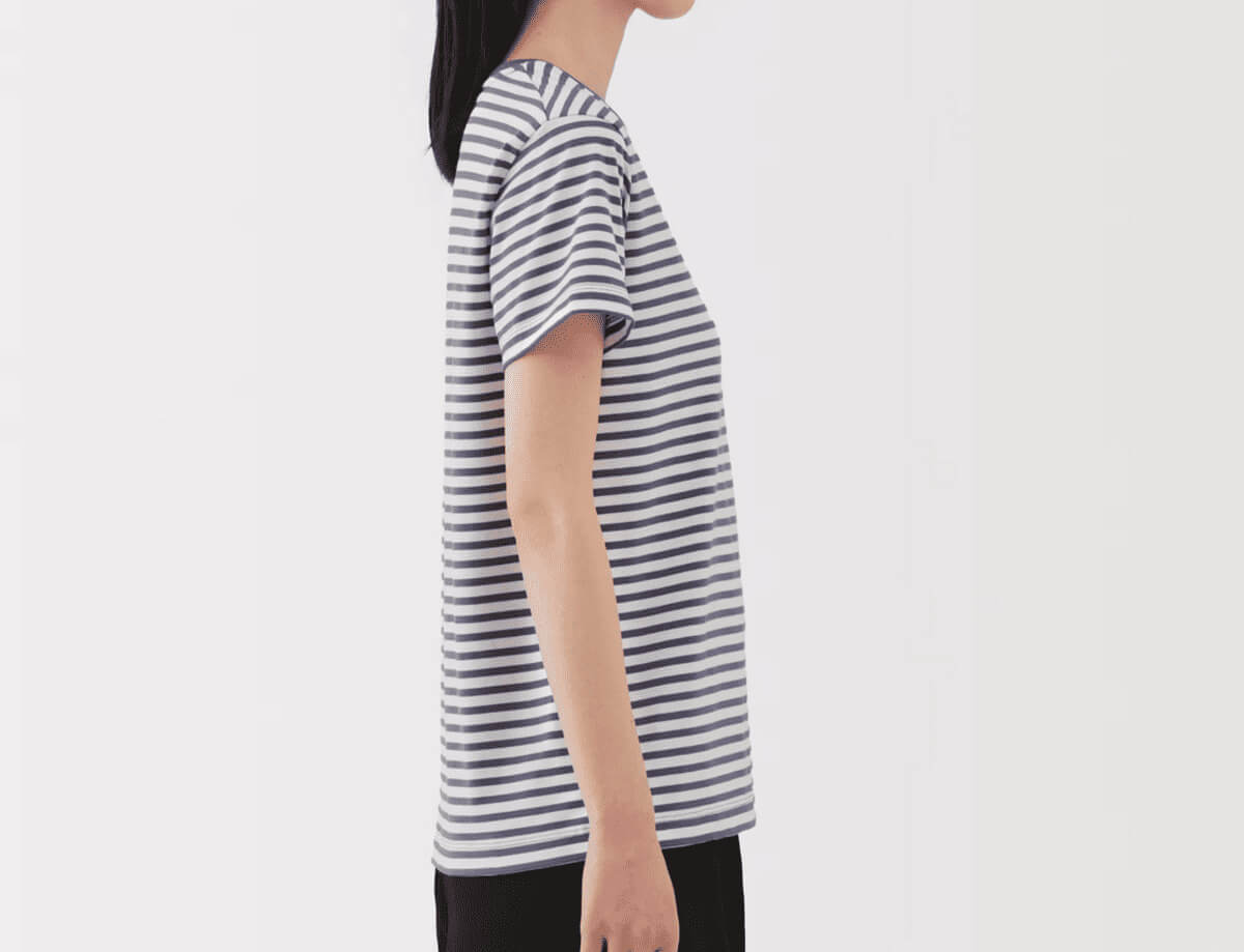 無印良品婦人 天竺編みクルーネック半袖Tシャツ