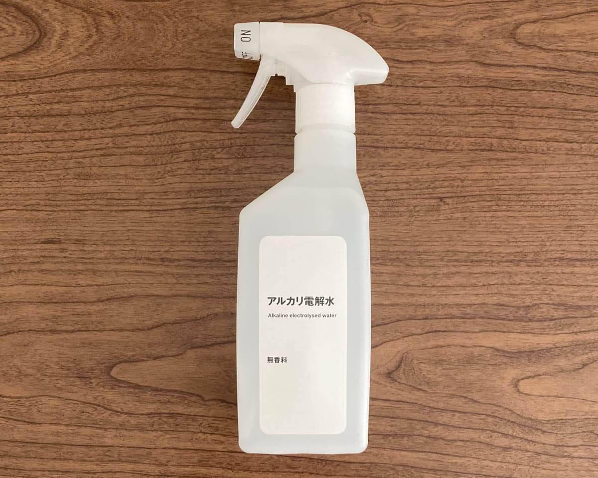 無印良品「水からできたクリーナー　アルカリ電解水」