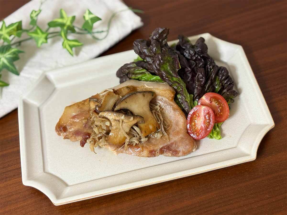 タサン志麻さん「きのこと豚肉のソテー」