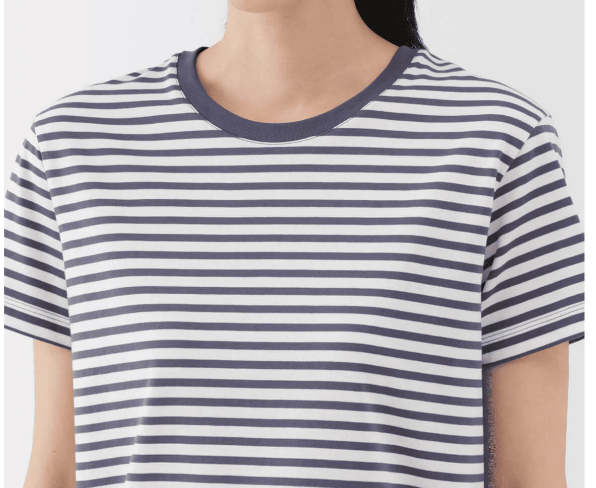 無印良品婦人 天竺編みクルーネック半袖Tシャツ