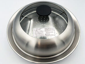 ケユカフライパン用フタ付きステンレス蒸し器