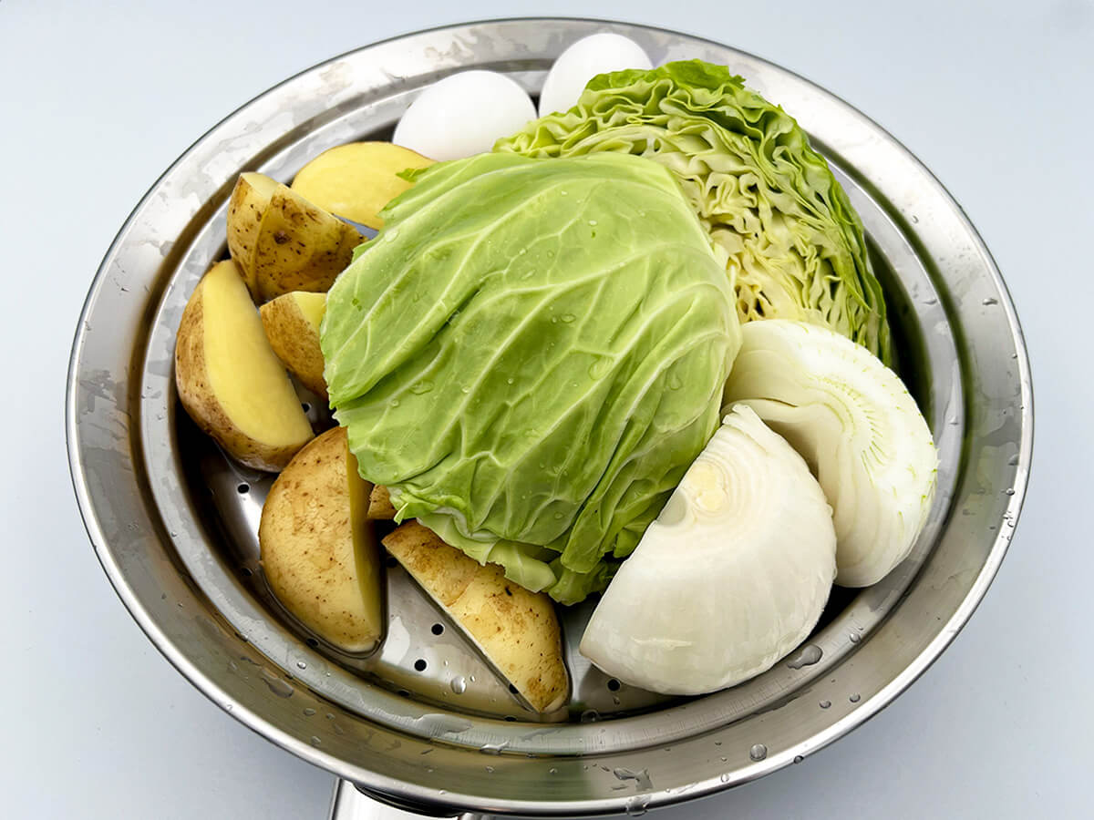 ケユカフライパン用フタ付きステンレス蒸し器