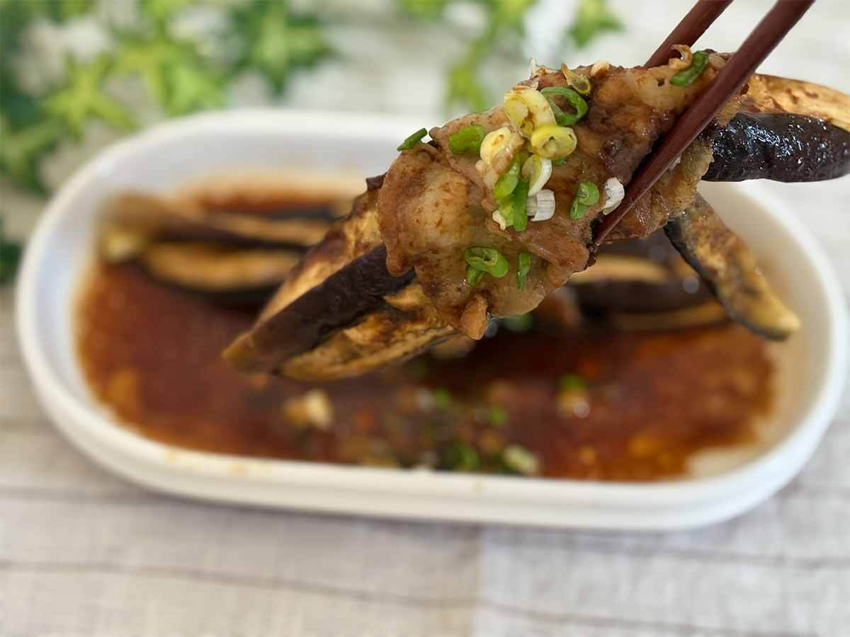 タサン志麻さん「なすと豚バラのレンジ蒸し」