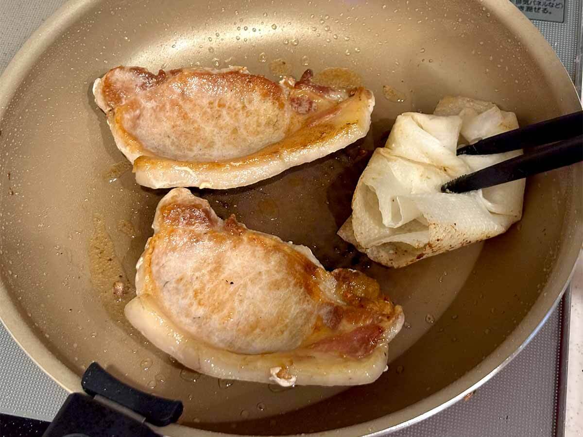 タサン志麻さん「きのこと豚肉のソテー」