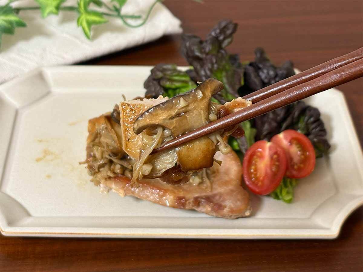 タサン志麻さん「きのこと豚肉のソテー」