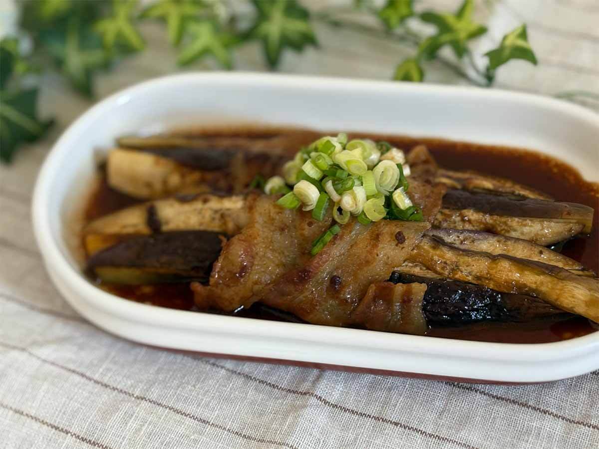 タサン志麻さん「なすと豚バラのレンジ蒸し」