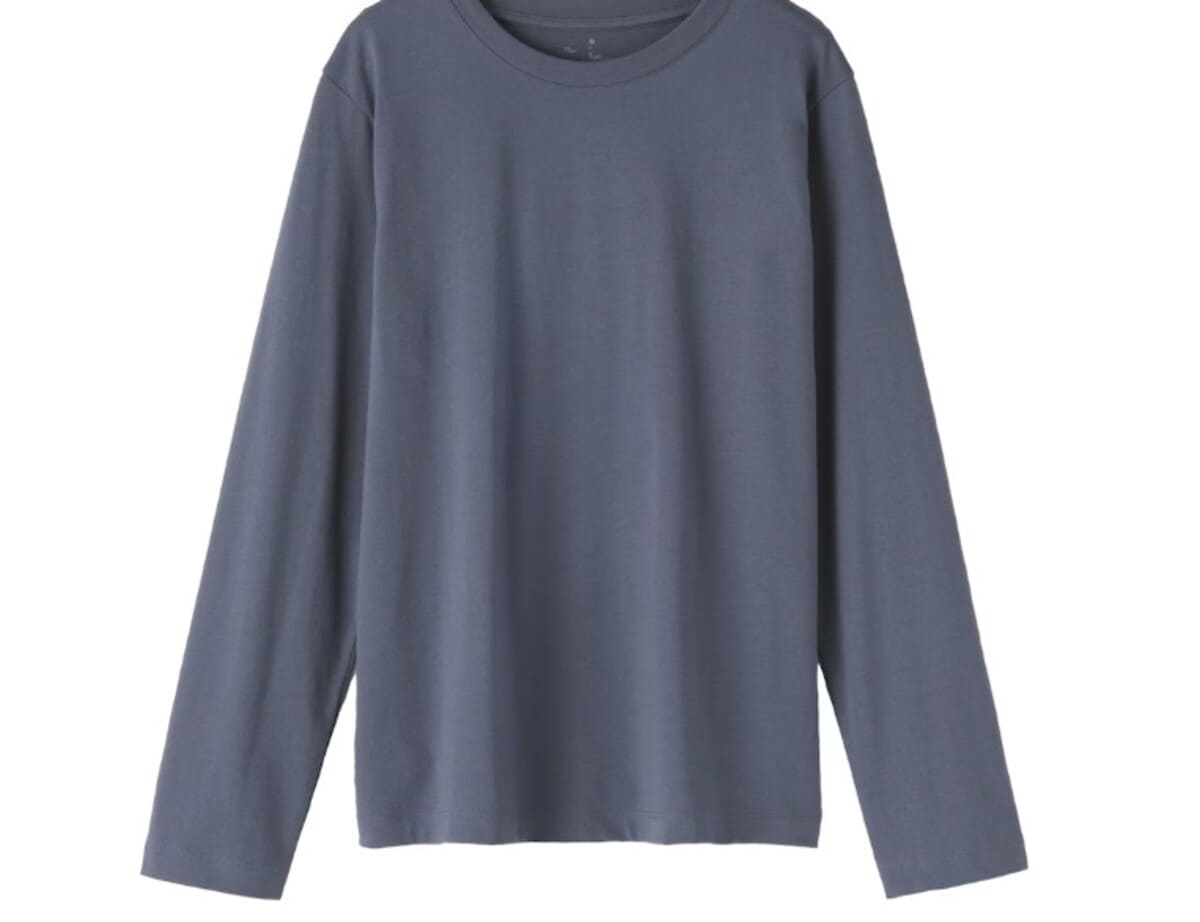 無印良品　婦人　天竺編みクルーネック長袖Ｔシャツ