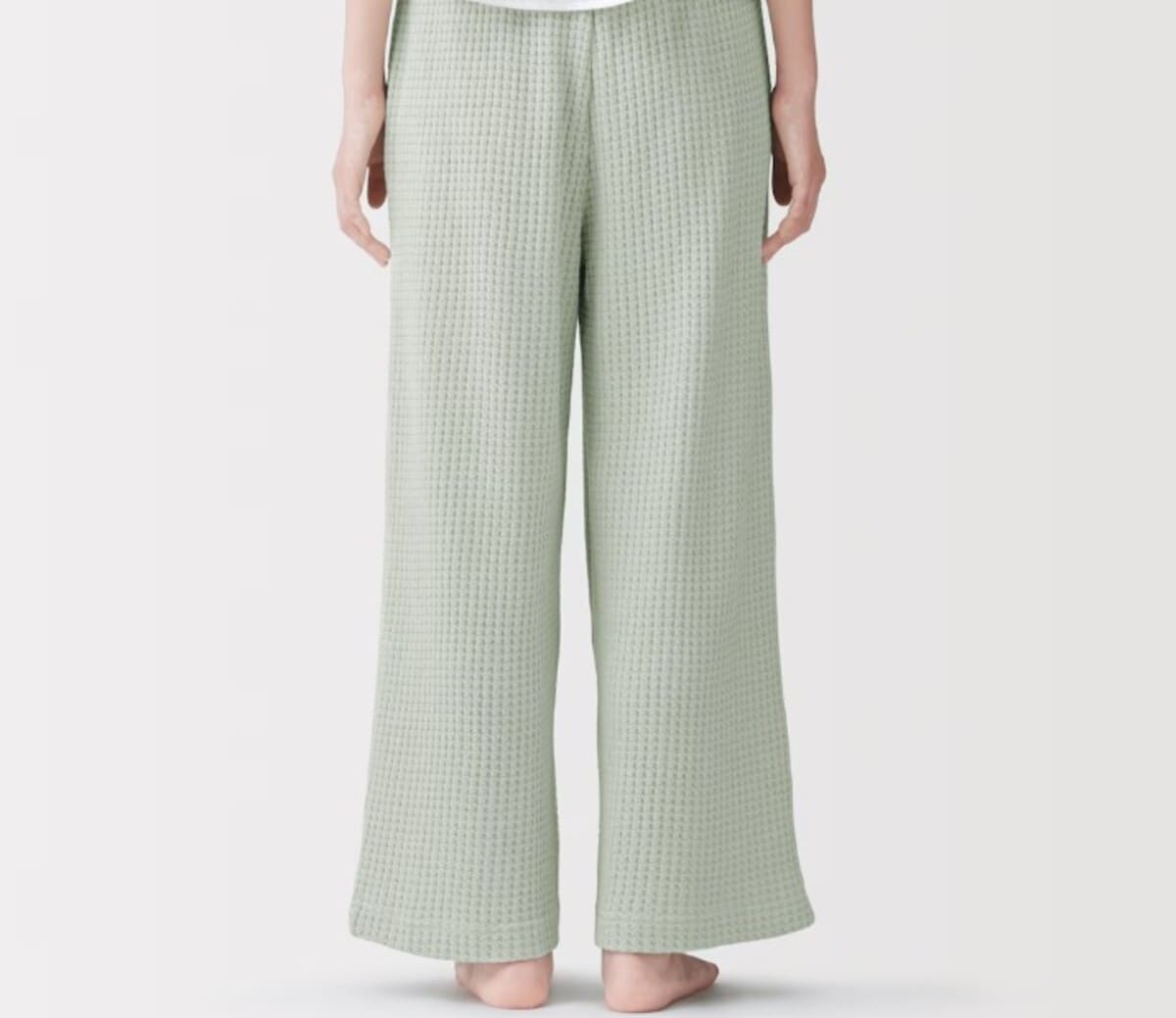 無印良品　婦人　ざっくり編んだ　ロングパンツ