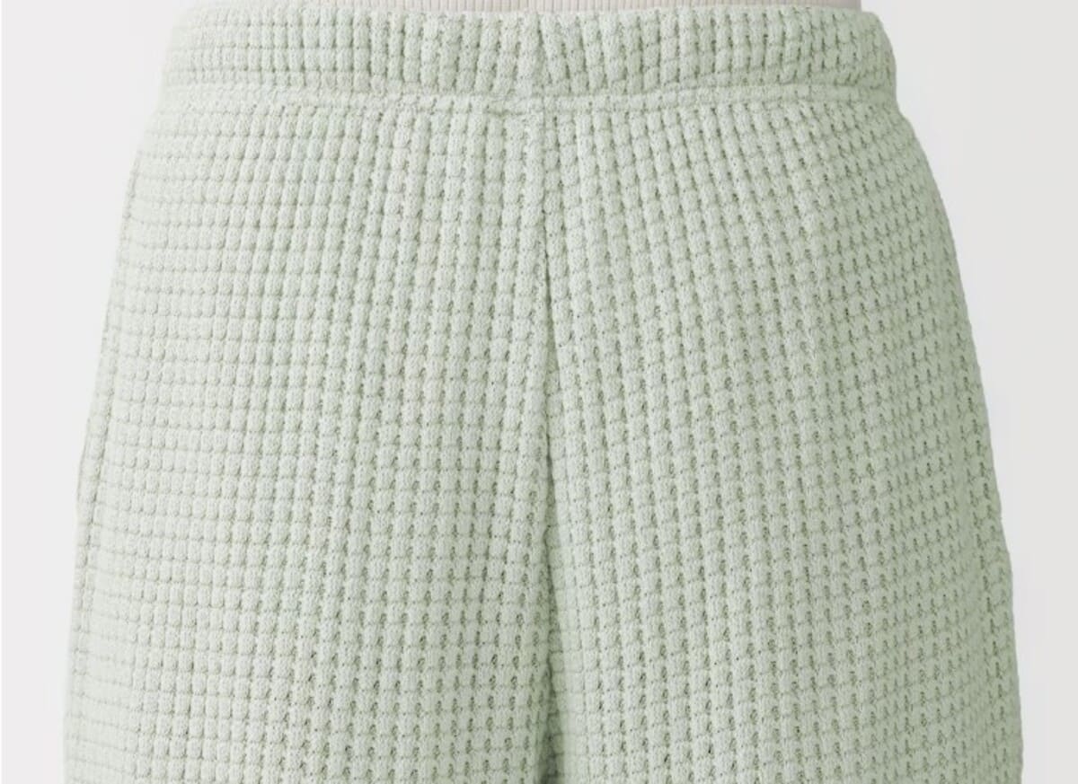 無印良品　婦人　ざっくり編んだ　ロングパンツ