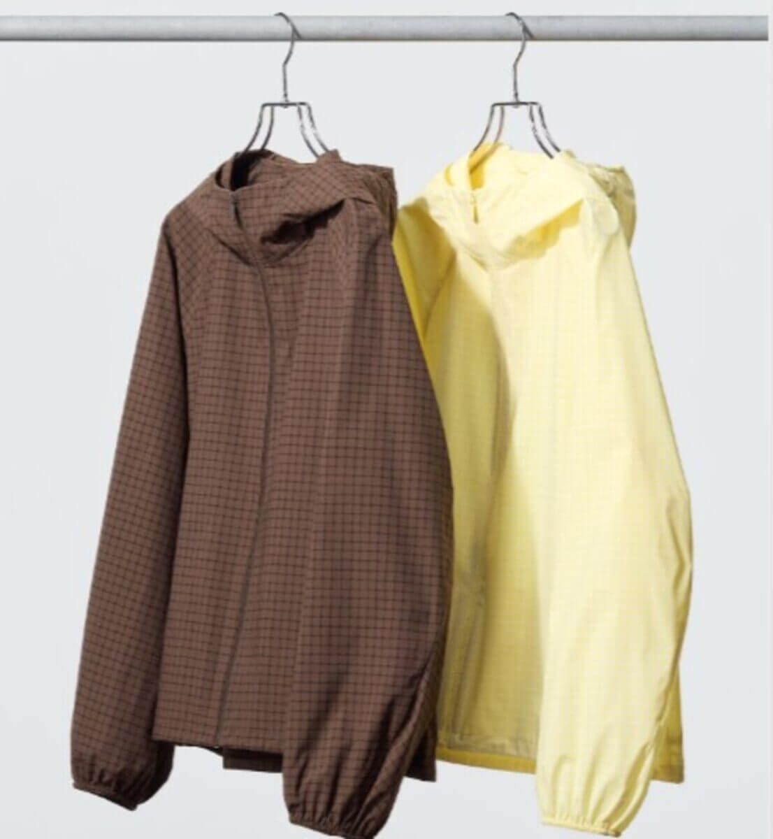 ユニクロ　ポケッタブルUVカットパーカ/NANODESIGN/チェック