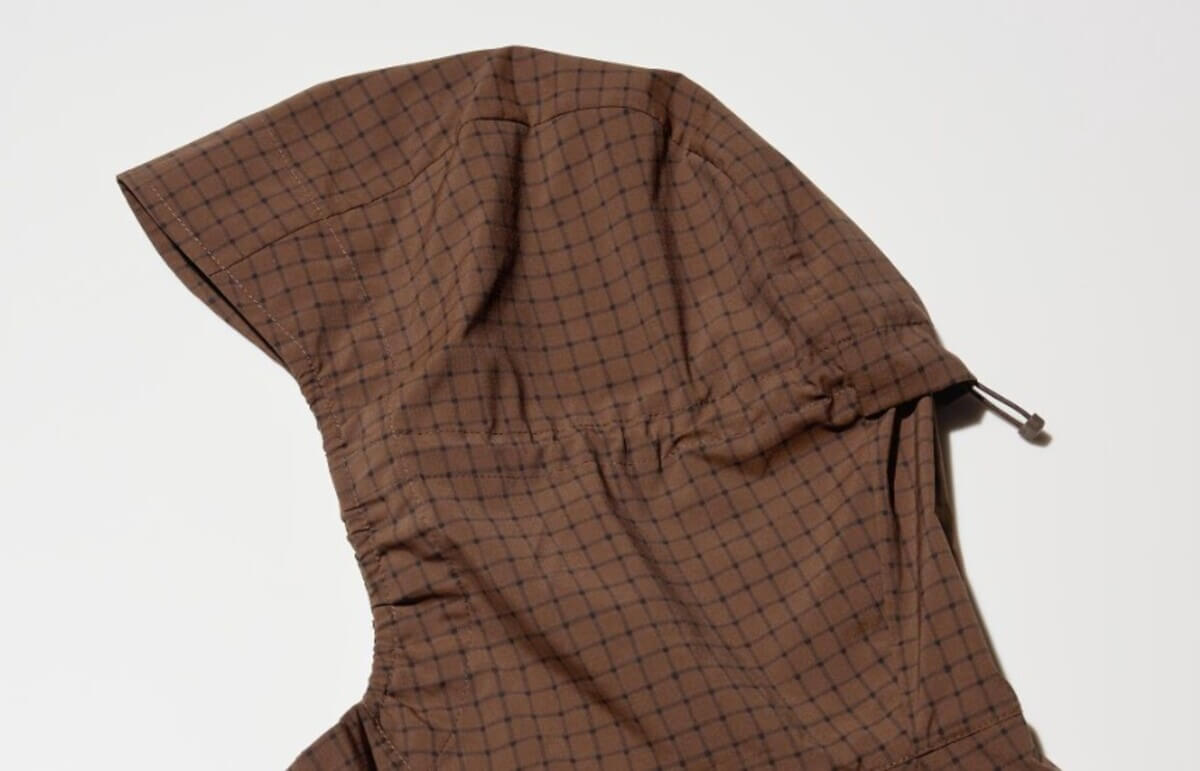 ユニクロ　ポケッタブルUVカットパーカ/NANODESIGN/チェック