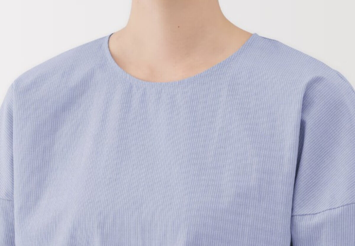 無印良品　婦人　涼感　半袖ブラウス